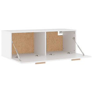 vidaXL Wandschrank Weiß 100x36,5x35 cm Holzwerkstoff