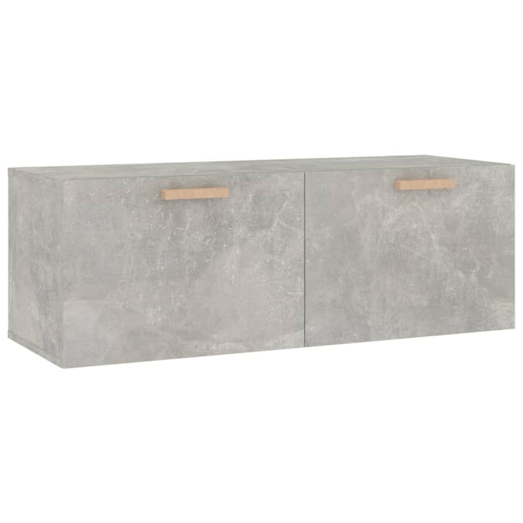 vidaXL Wandschrank Betongrau 100x36,5x35 cm Holzwerkstoff