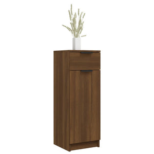 vidaXL Badezimmerschrank Braun Eiche 32x34x90 cm Holzwerkstoff