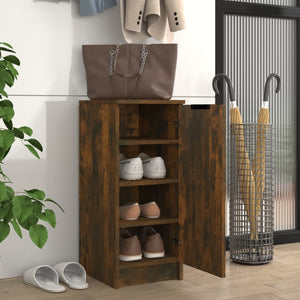 Schuhschrank Räuchereiche 30x35x70 cm Holzwerkstoff