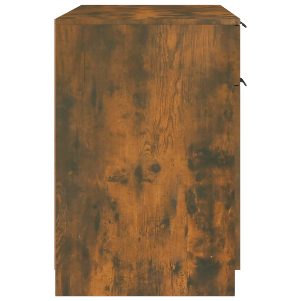 Schreibtisch Räuchereiche 100x50x75 cm Holzwerkstoff Stilecasa