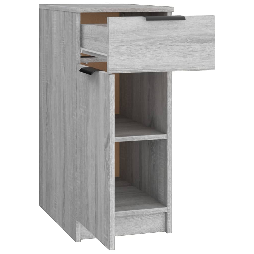 vidaXL Schreibtischschrank Grau Sonoma 33,5x50x75 cm Holzwerkstoff