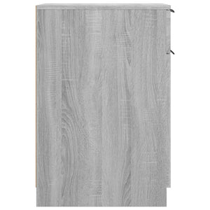 vidaXL Schreibtischschrank Grau Sonoma 33,5x50x75 cm Holzwerkstoff