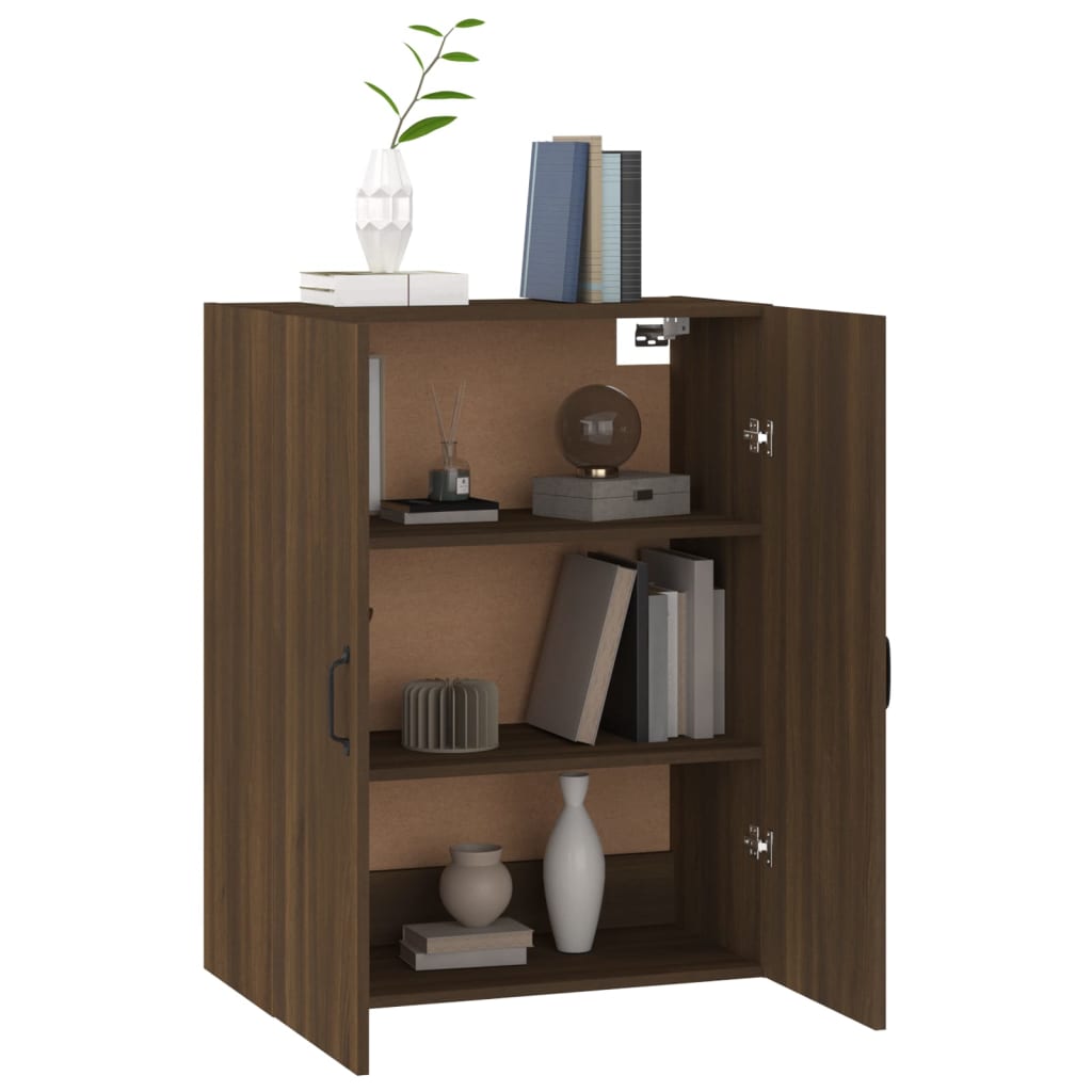 vidaXL Hängeschrank Braun Eichen-Optik 69,5x34x90 cm Holzwerkstoff