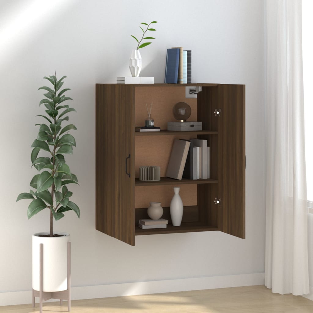 vidaXL Hängeschrank Braun Eichen-Optik 69,5x34x90 cm Holzwerkstoff