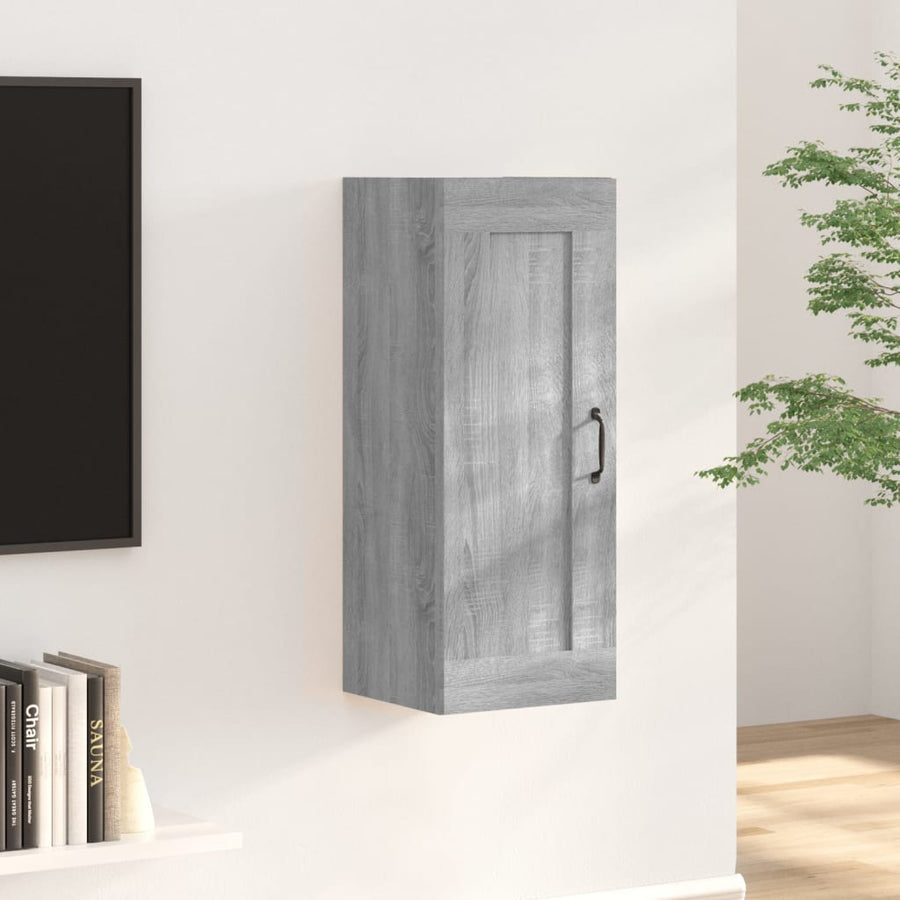 Hängeschrank Grau Sonoma 35x34x90 cm Holzwerkstoff Stilecasa