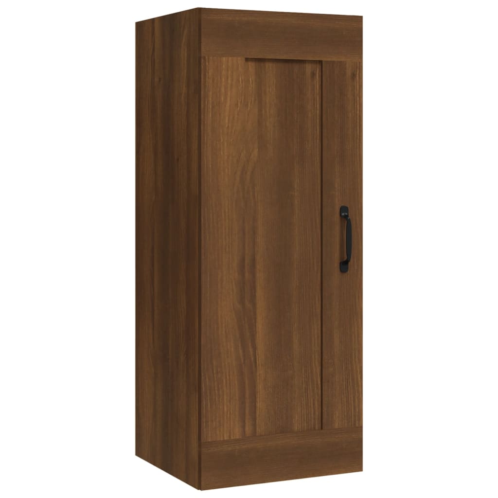 vidaXL Hängeschrank Braun Eichen-Optik 35x34x90 cm Holzwerkstoff