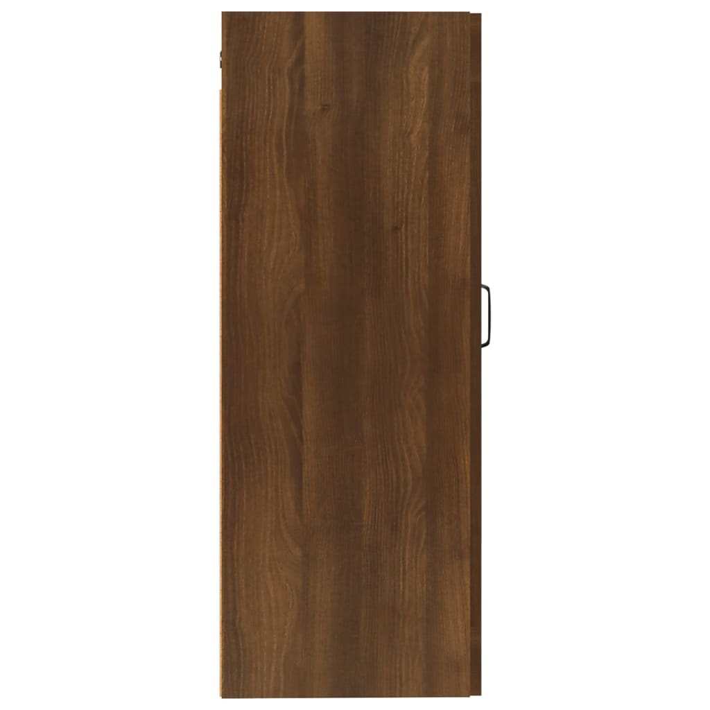 vidaXL Hängeschrank Braun Eichen-Optik 35x34x90 cm Holzwerkstoff