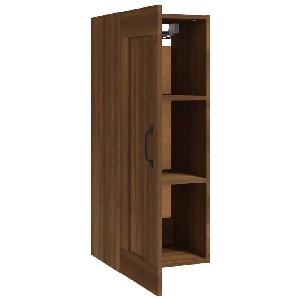 vidaXL Hängeschrank Braun Eichen-Optik 35x34x90 cm Holzwerkstoff