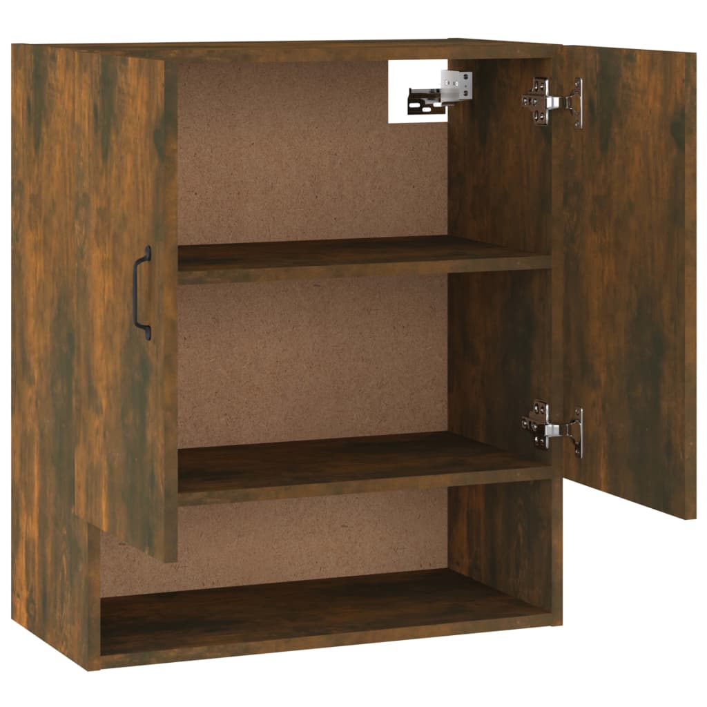 Wandschrank Räuchereiche 60x31x70 cm Holzwerkstoff Stilecasa