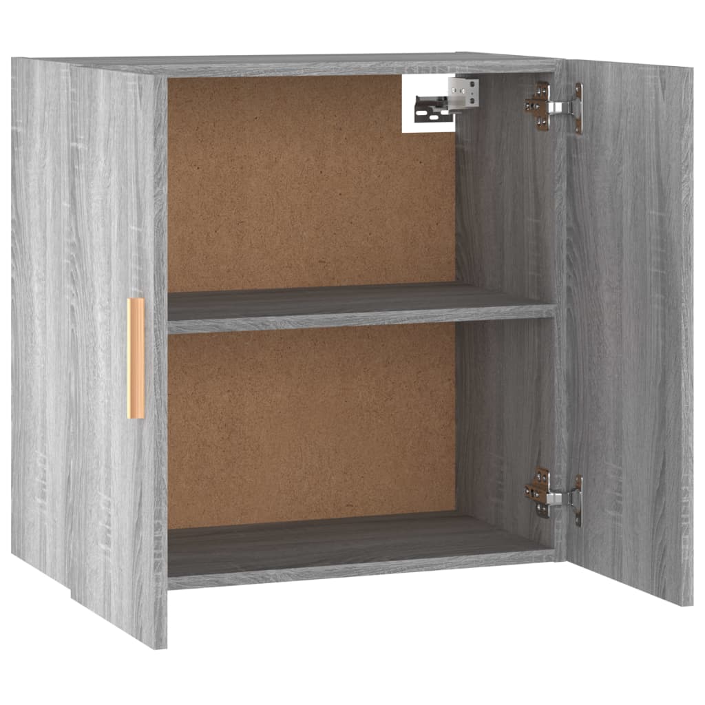 vidaXL Wandschrank Grau Sonoma 60x30x60 cm Holzwerkstoff