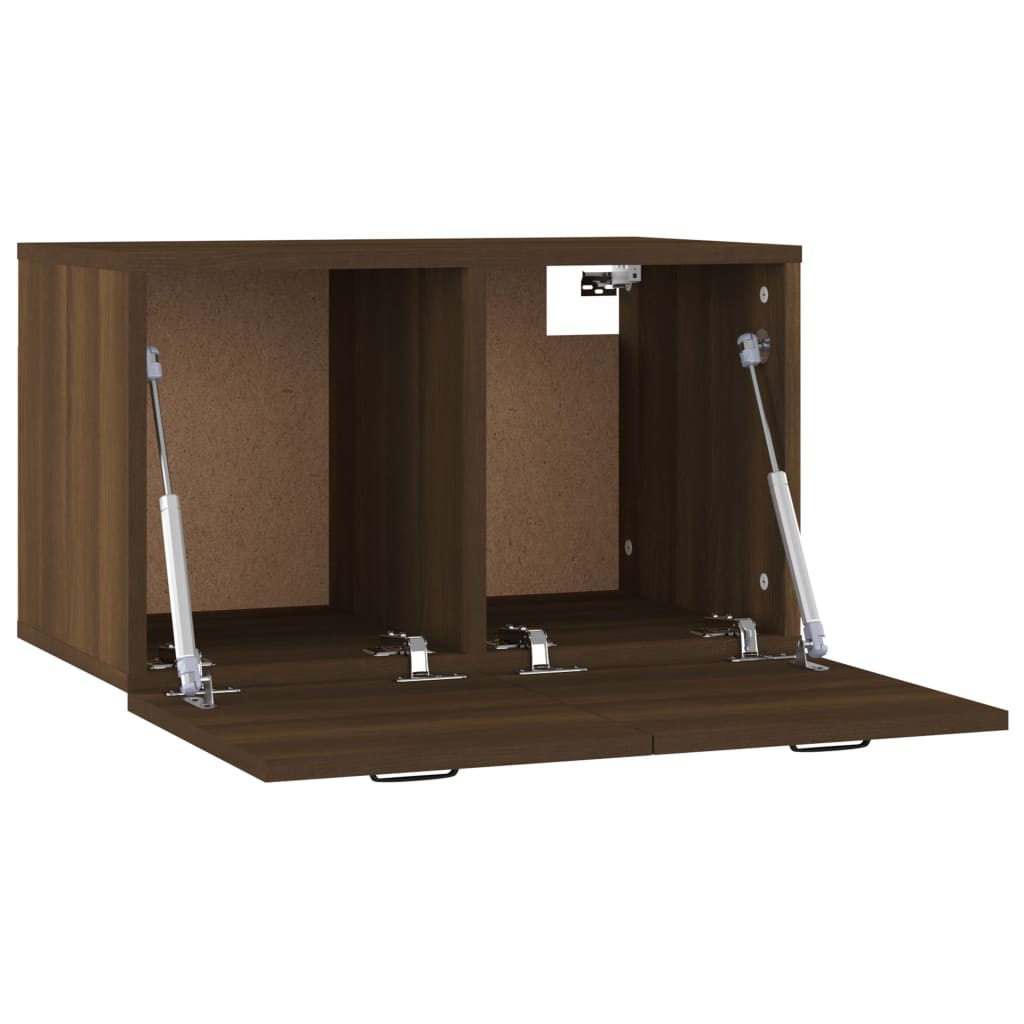 vidaXL Wandschrank Braun Eichen-Optik 60x36,5x35 cm Holzwerkstoff