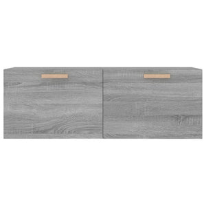 vidaXL Wandschrank Grau Sonoma 100x36,5x35 cm Holzwerkstoff