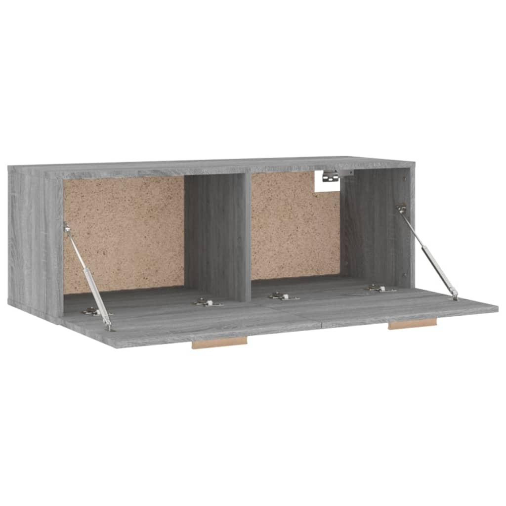 vidaXL Wandschrank Grau Sonoma 100x36,5x35 cm Holzwerkstoff