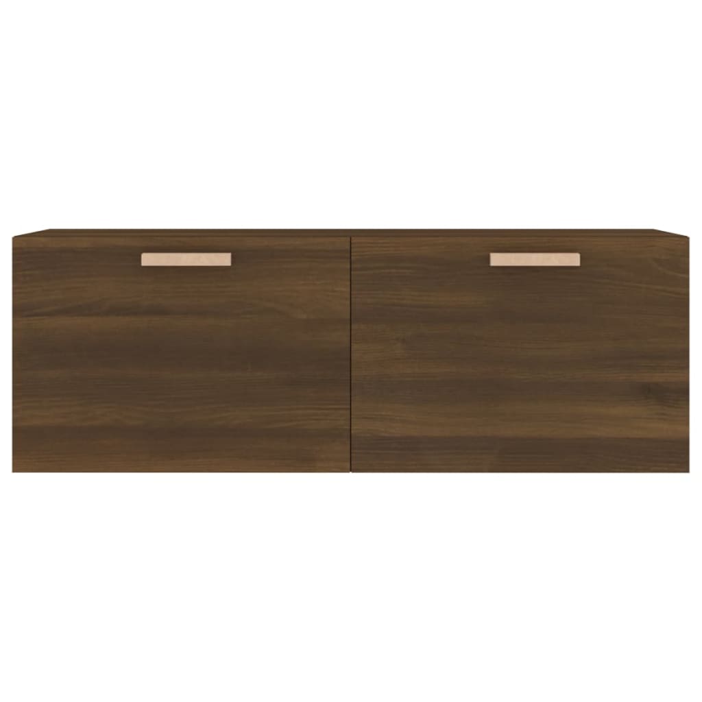 Wandschrank Braun Eichen-Optik 100x36,5x35 cm Holzwerkstoff Stilecasa