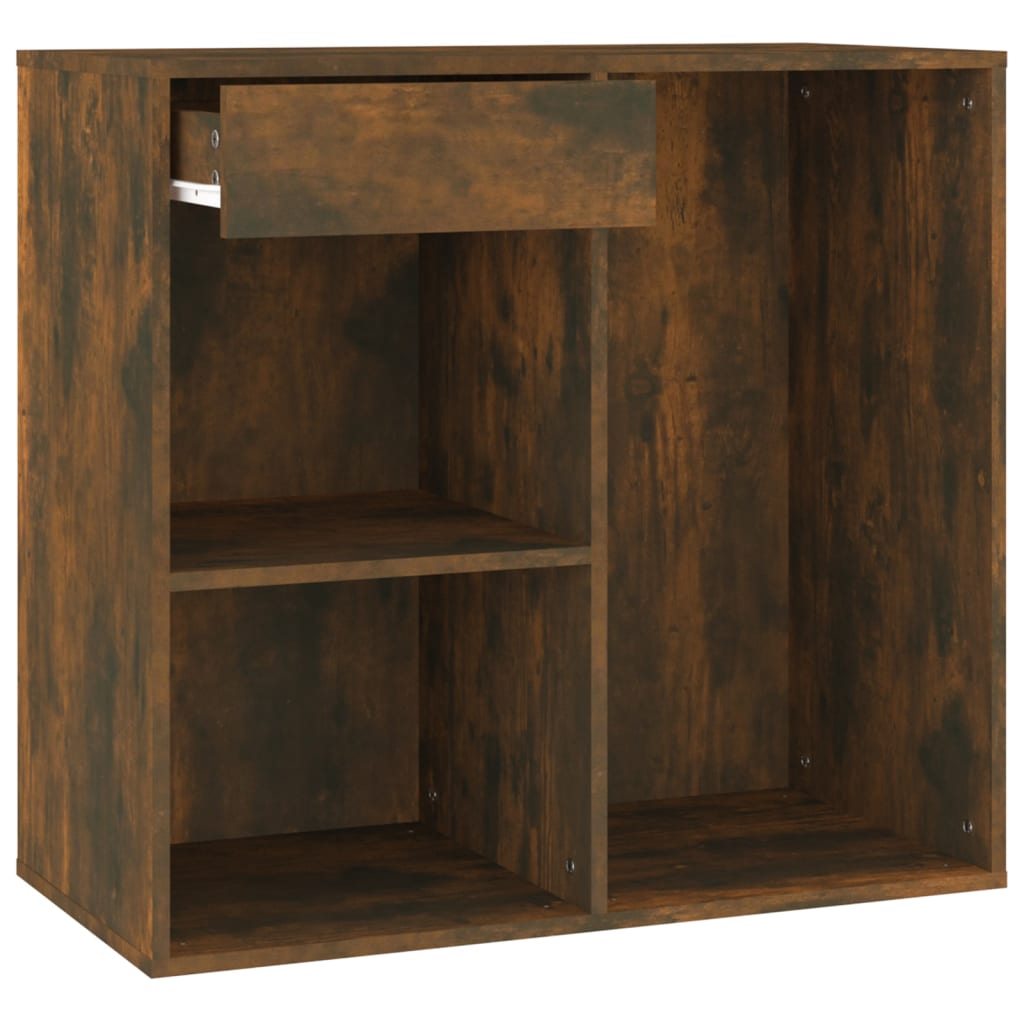 vidaXL Kosmetikschrank Räuchereiche 80x40x75 cm Holzwerkstoff