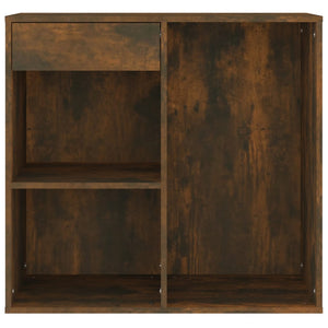 vidaXL Kosmetikschrank Räuchereiche 80x40x75 cm Holzwerkstoff