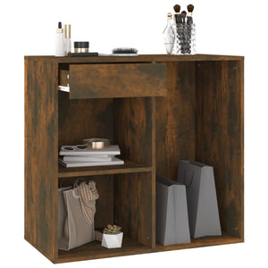 vidaXL Kosmetikschrank Räuchereiche 80x40x75 cm Holzwerkstoff