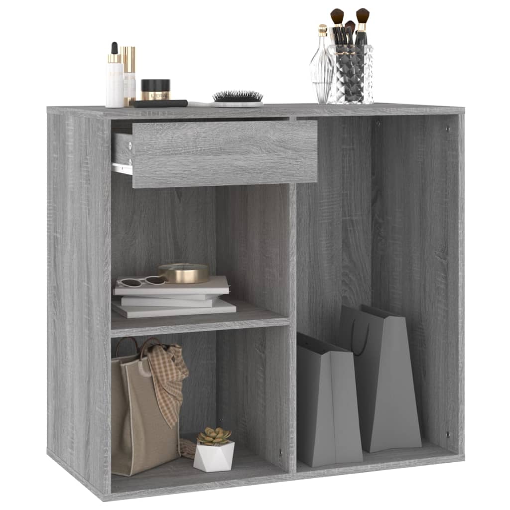 vidaXL Kosmetikschrank Grau Sonoma 80x40x75 cm Holzwerkstoff