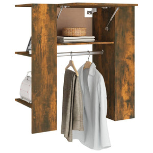 vidaXL Flurschrank Räuchereiche 97,5x37x99 cm Holzwerkstoff