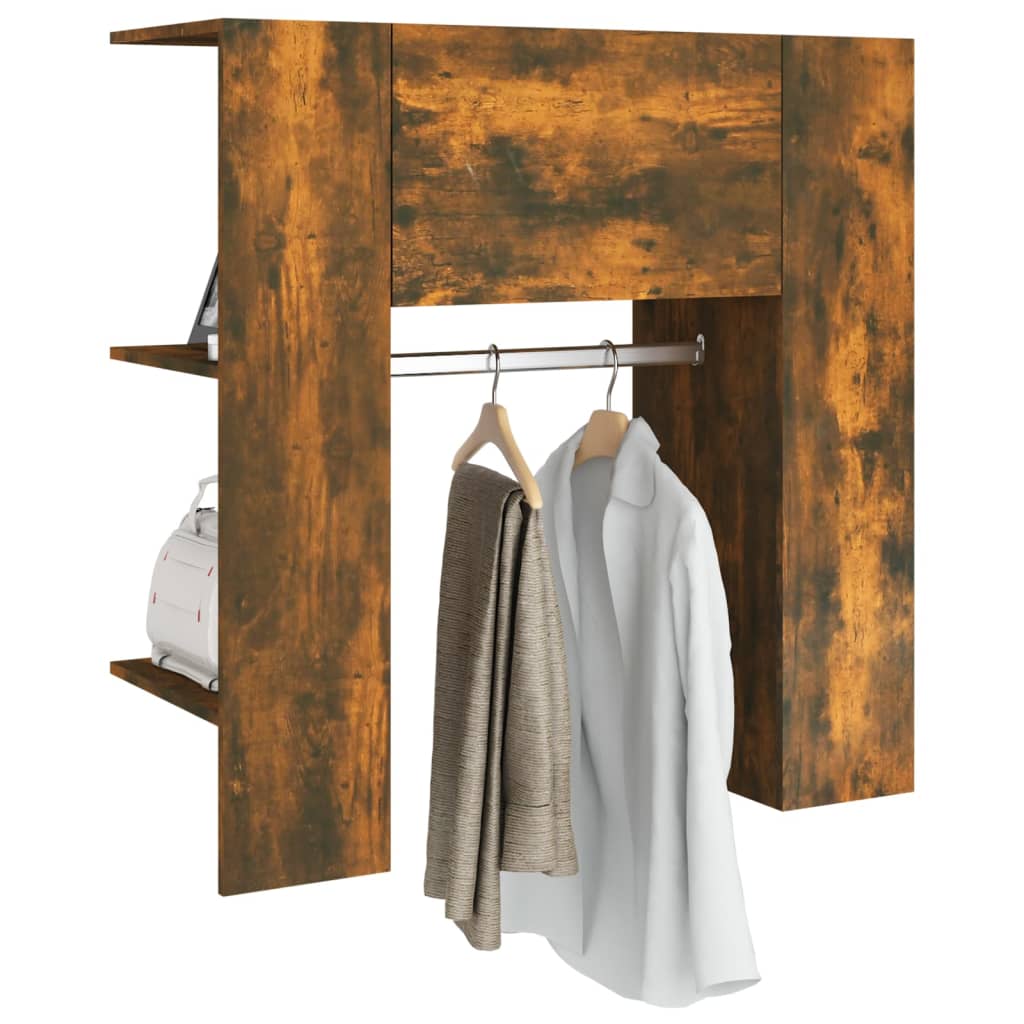 vidaXL Flurschrank Räuchereiche 97,5x37x99 cm Holzwerkstoff