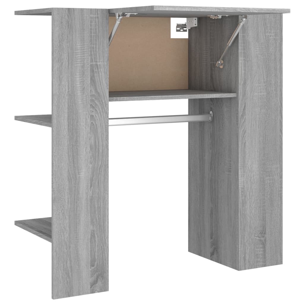 vidaXL Flurschrank Grau Sonoma 97,5x37x99 cm Holzwerkstoff