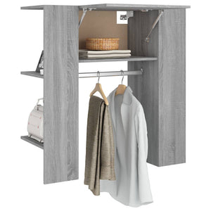 vidaXL Flurschrank Grau Sonoma 97,5x37x99 cm Holzwerkstoff