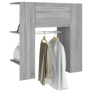 vidaXL Flurschrank Grau Sonoma 97,5x37x99 cm Holzwerkstoff