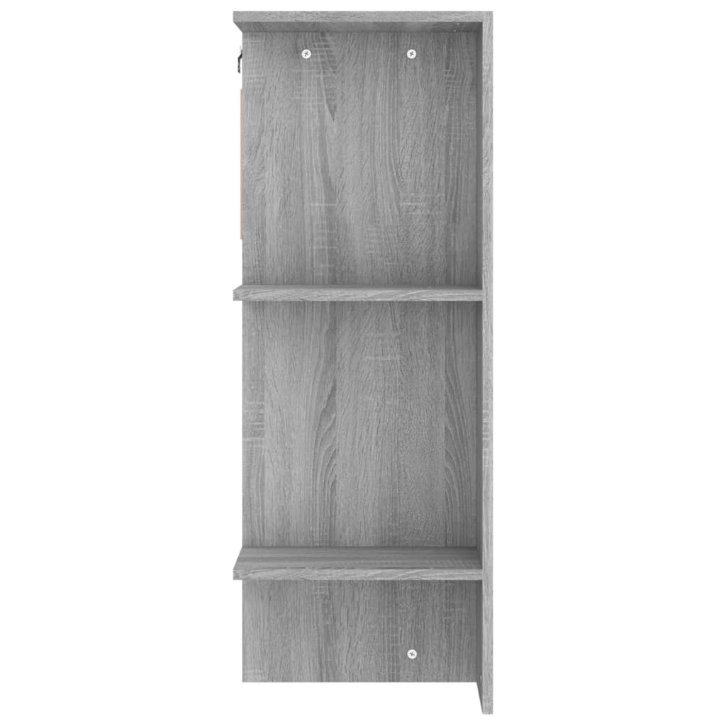 vidaXL Flurschrank Grau Sonoma 97,5x37x99 cm Holzwerkstoff