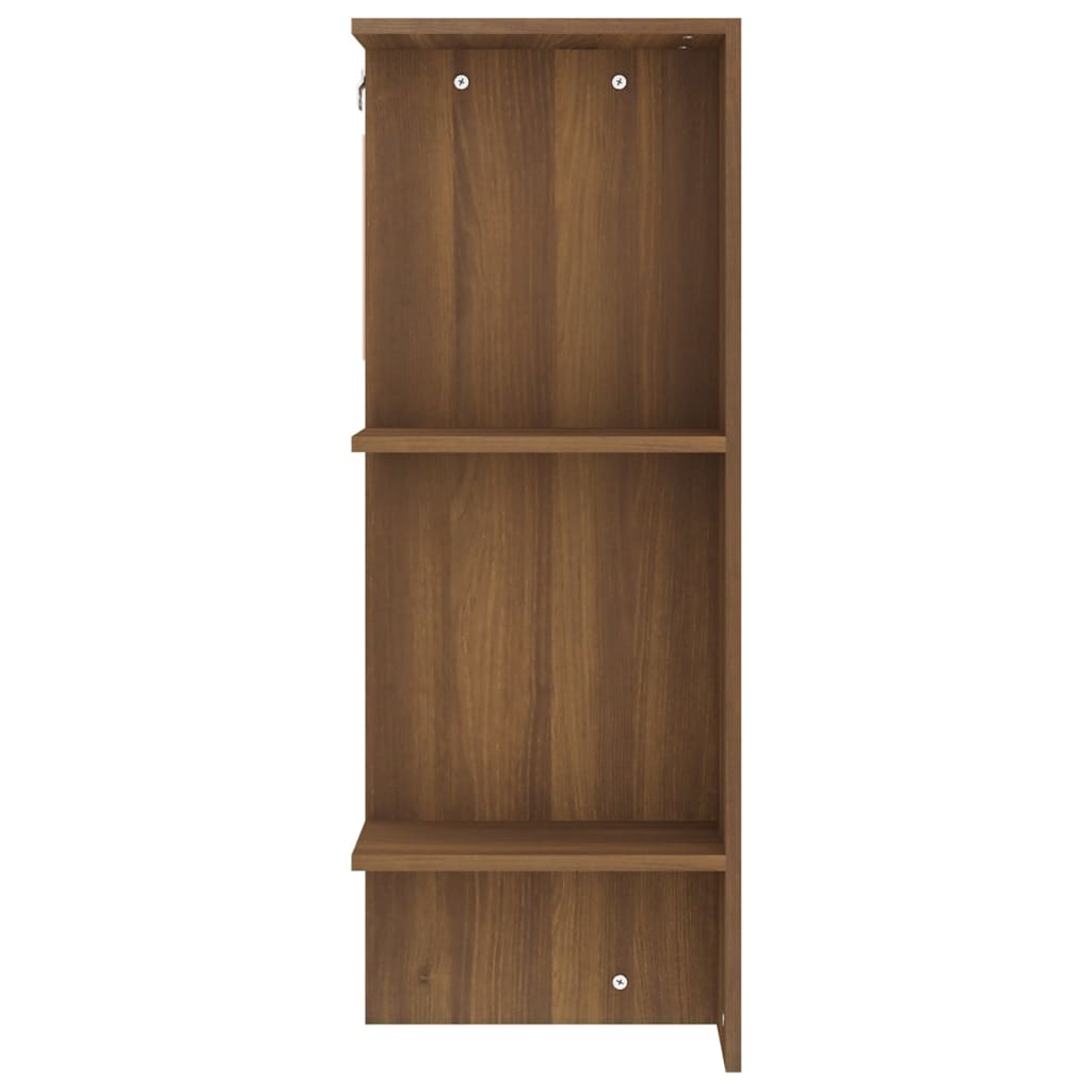 vidaXL Flurschrank Braun Eichen-Optik 97,5x37x99 cm Holzwerkstoff