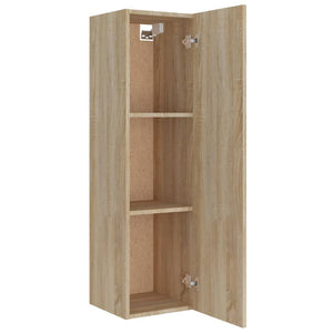 vidaXL 4-tlg. TV-Schrank-Set Sonoma-Eiche Holzwerkstoff