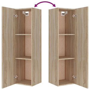 vidaXL 4-tlg. TV-Schrank-Set Sonoma-Eiche Holzwerkstoff