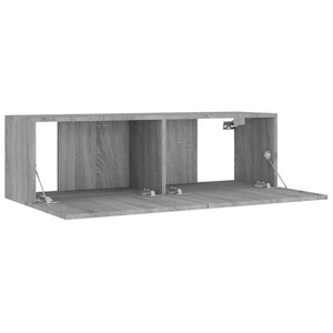 vidaXL 8-tlg. TV-Schrank-Set Grau Sonoma Holzwerkstoff