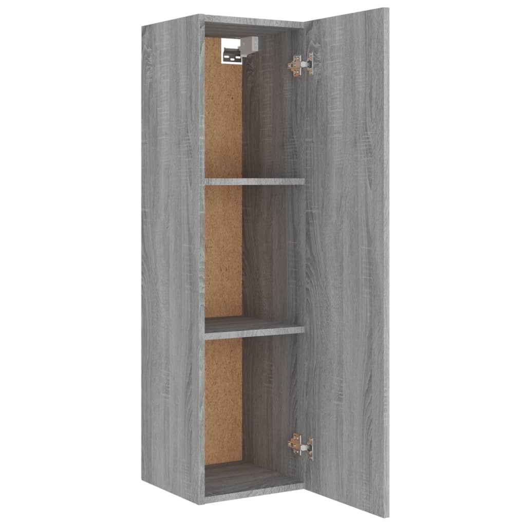 vidaXL 8-tlg. TV-Schrank-Set Grau Sonoma Holzwerkstoff