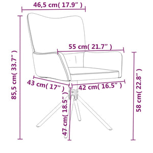 vidaXL Esszimmerstühle 2 Stk. Drehbar Rosa Samt