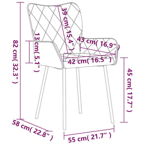 vidaXL Esszimmerstühle 2 Stk. Dunkelgrau Stoff