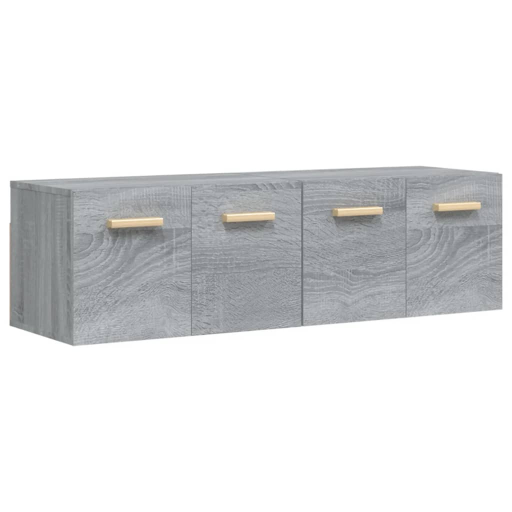 vidaXL Wandschränke 2 Stk. Grau Sonoma 60x36,5x35 cm Holzwerkstoff