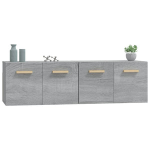 vidaXL Wandschränke 2 Stk. Grau Sonoma 60x36,5x35 cm Holzwerkstoff