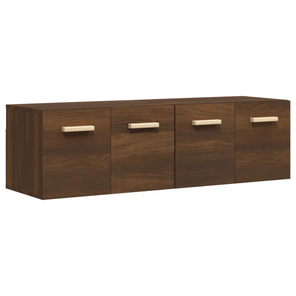 vidaXL Wandschränke 2Stk Braun Eichen-Optik 60x36,5x35cm Holzwerkstoff