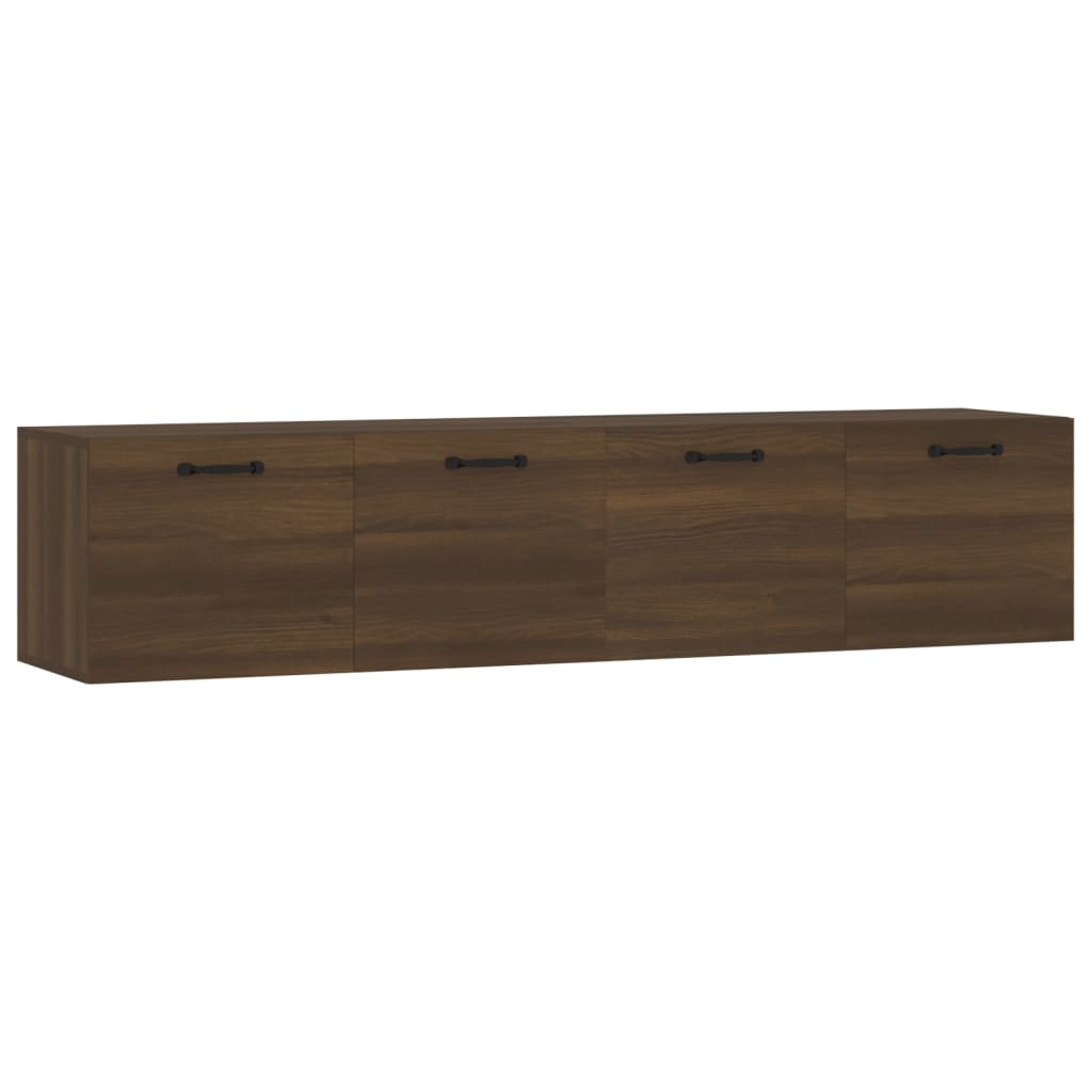 vidaXL Wandschränke 2Stk Braun Eichen-Optik 60x36,5x35cm Holzwerkstoff