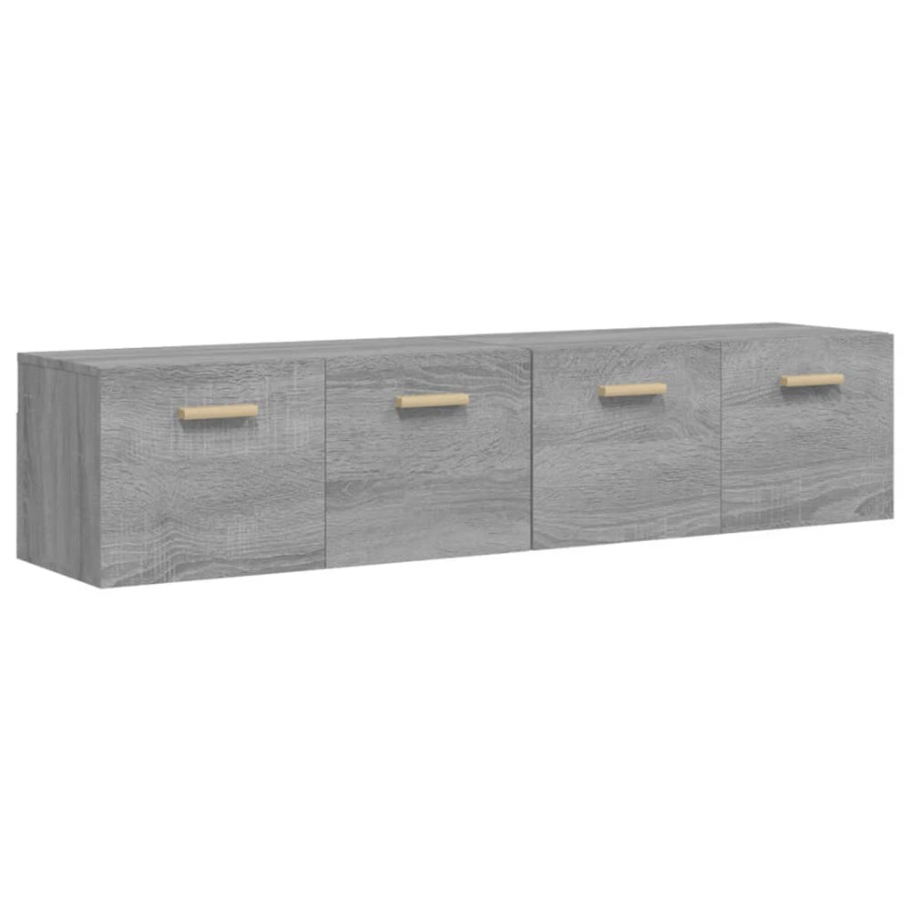 Wandschränke 2 Stk. Grau Sonoma 80x35x36,5 cm Holzwerkstoff Stilecasa