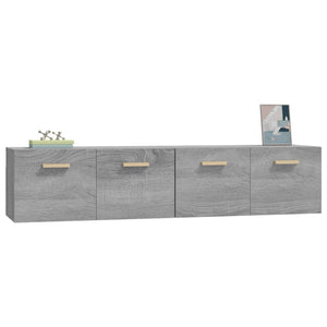 Wandschränke 2 Stk. Grau Sonoma 80x35x36,5 cm Holzwerkstoff Stilecasa