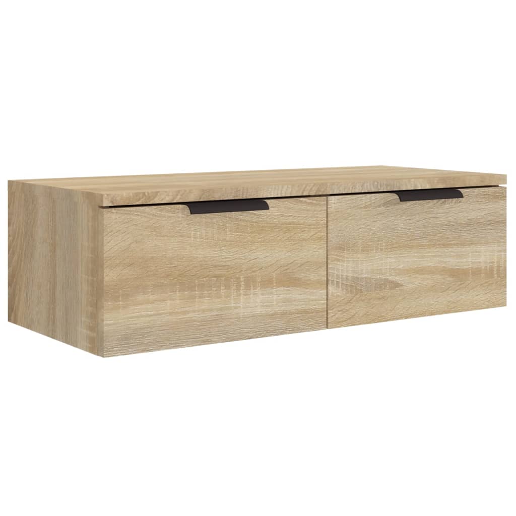 vidaXL Wandschränke 2 Stk. Sonoma-Eiche 68x30x20 cm Holzwerkstoff