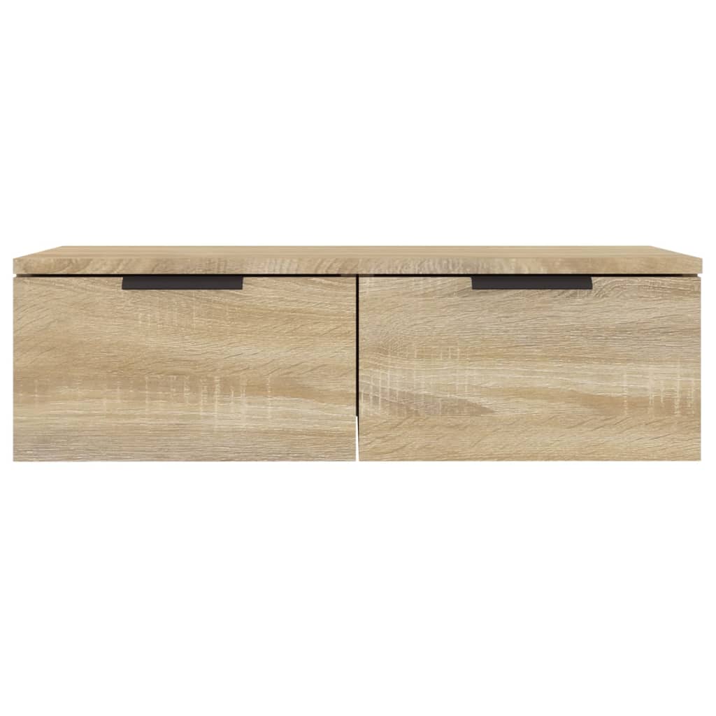 vidaXL Wandschränke 2 Stk. Sonoma-Eiche 68x30x20 cm Holzwerkstoff