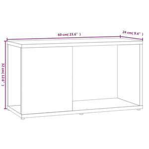 vidaXL TV-Schrank Räuchereiche 60x24x32 cm Holzwerkstoff