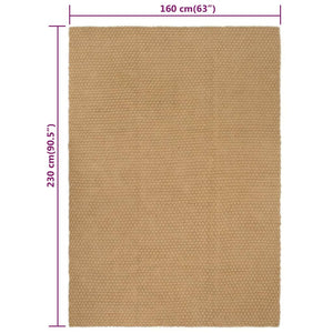 vidaXL Teppich Rechteckig Natur 160x230 cm Jute