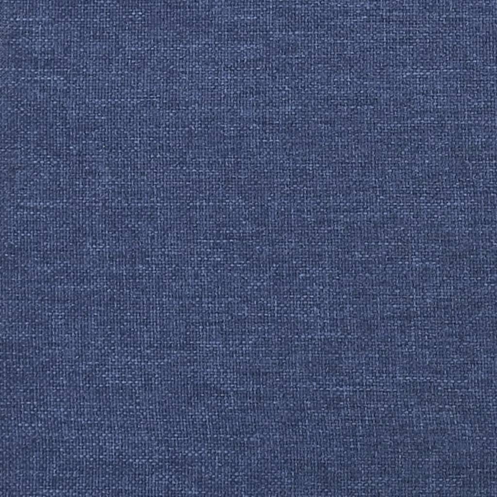 Sitzbank Blau 100x30x30 cm Stoff Stilecasa