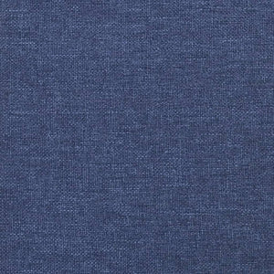 Sitzbank Blau 100x30x30 cm Stoff Stilecasa