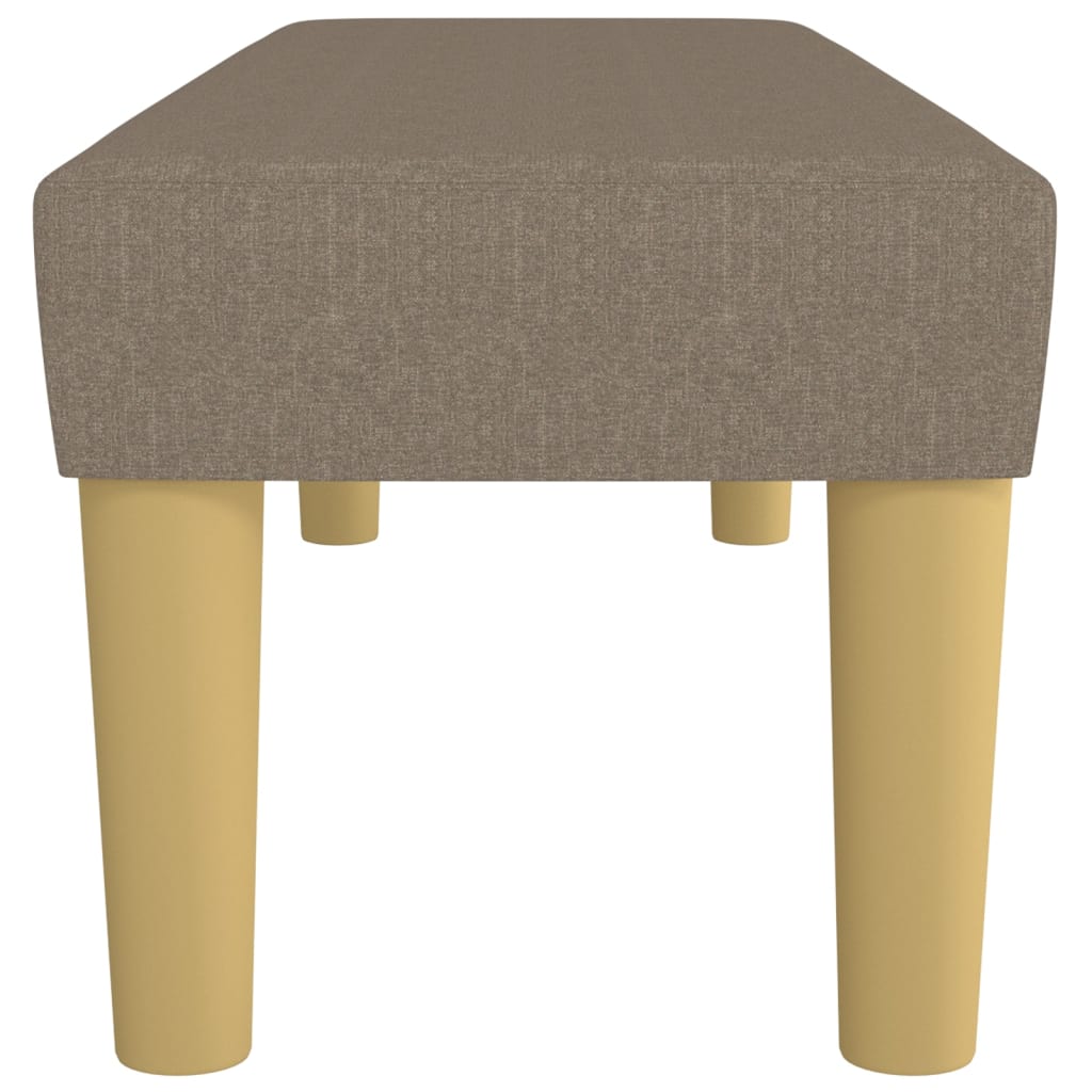 vidaXL Sitzbank Taupe 100x30x30 cm Stoff