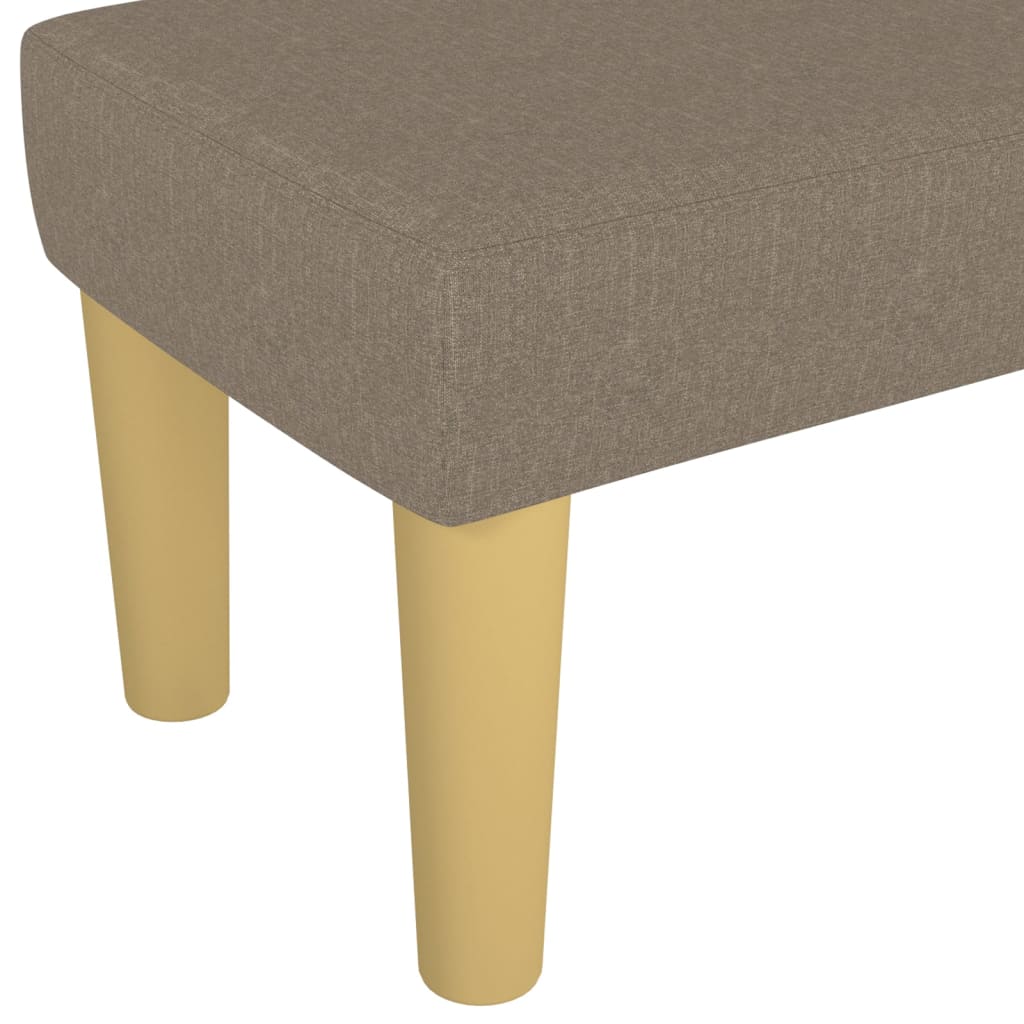 vidaXL Sitzbank Taupe 100x30x30 cm Stoff